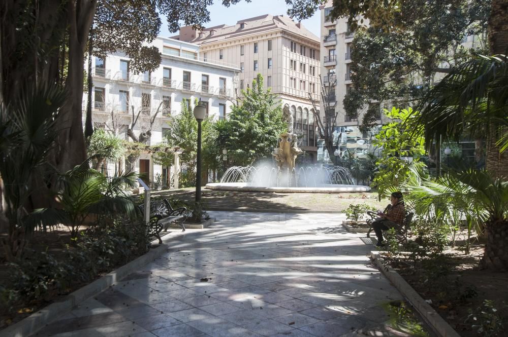 La plaza Gabriel Miró, una de las más especiales de Alicante