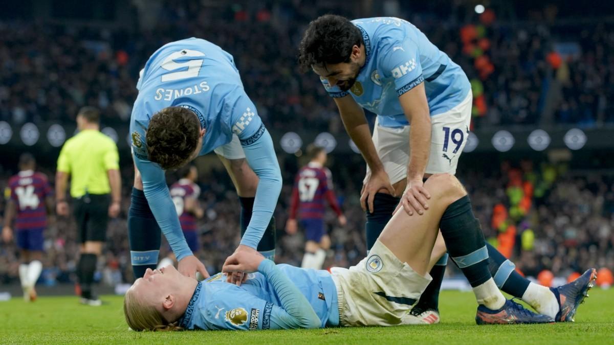 Haaland, lesionado ante el Newcastle
