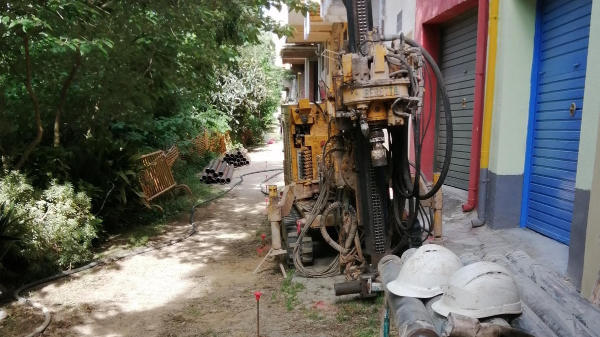 Les obres de reparació del camí dels Ollers a Hostalric