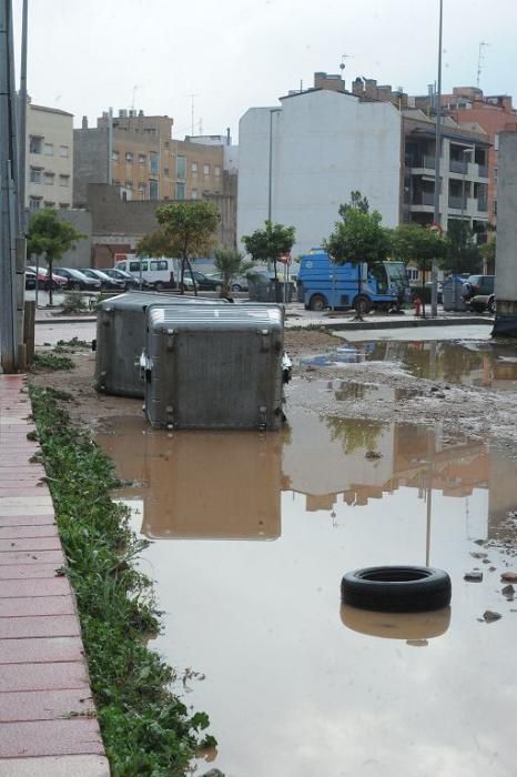 Los efectos de las lluvias en Murcia