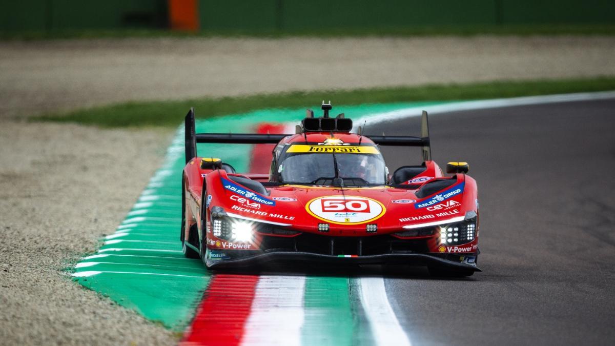 El Ferrari Hypercar número 50, de Miguel Molina, Antonio Fuoco y Nicklas Nielsen