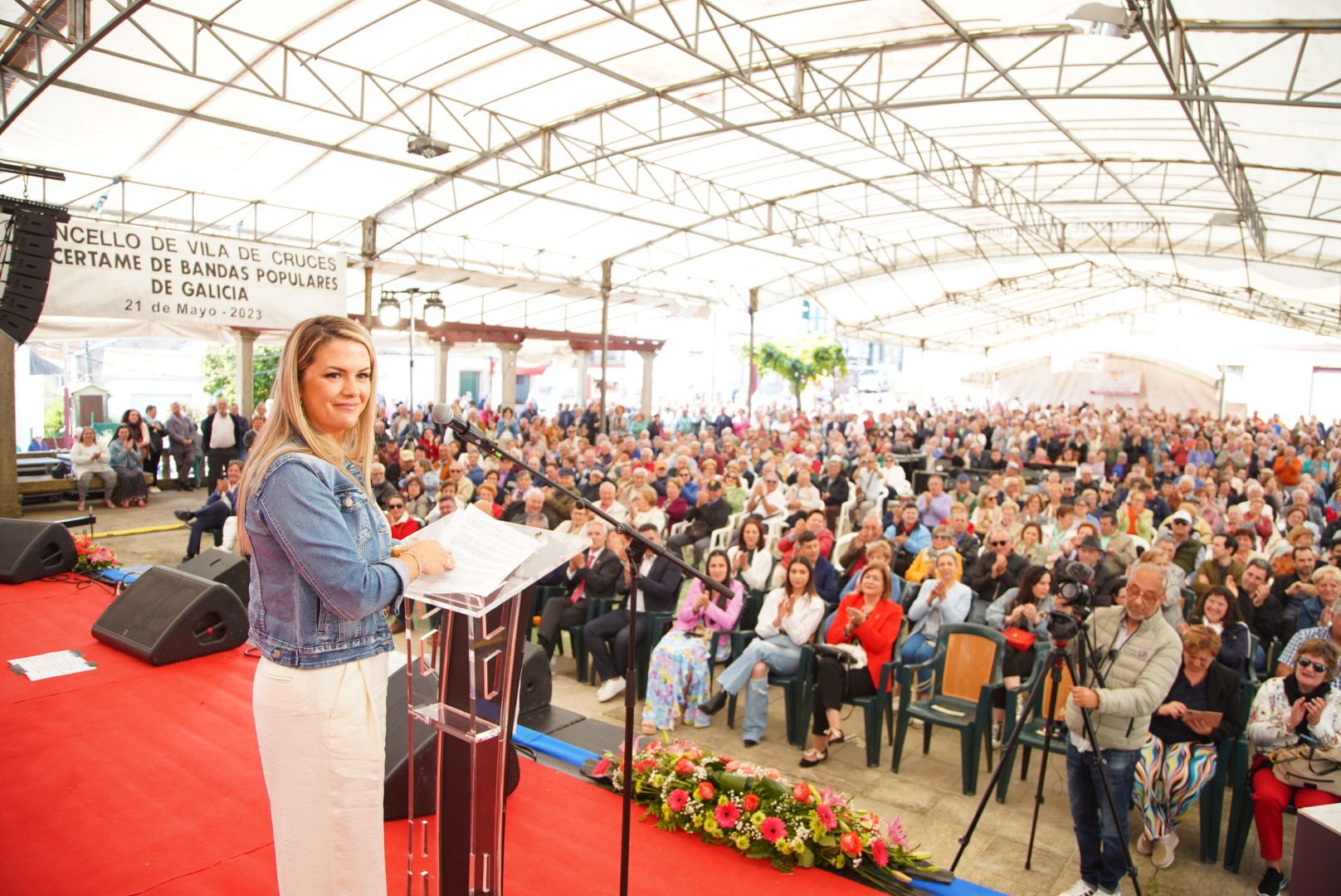 Eva Iglesias, durante o pregón.