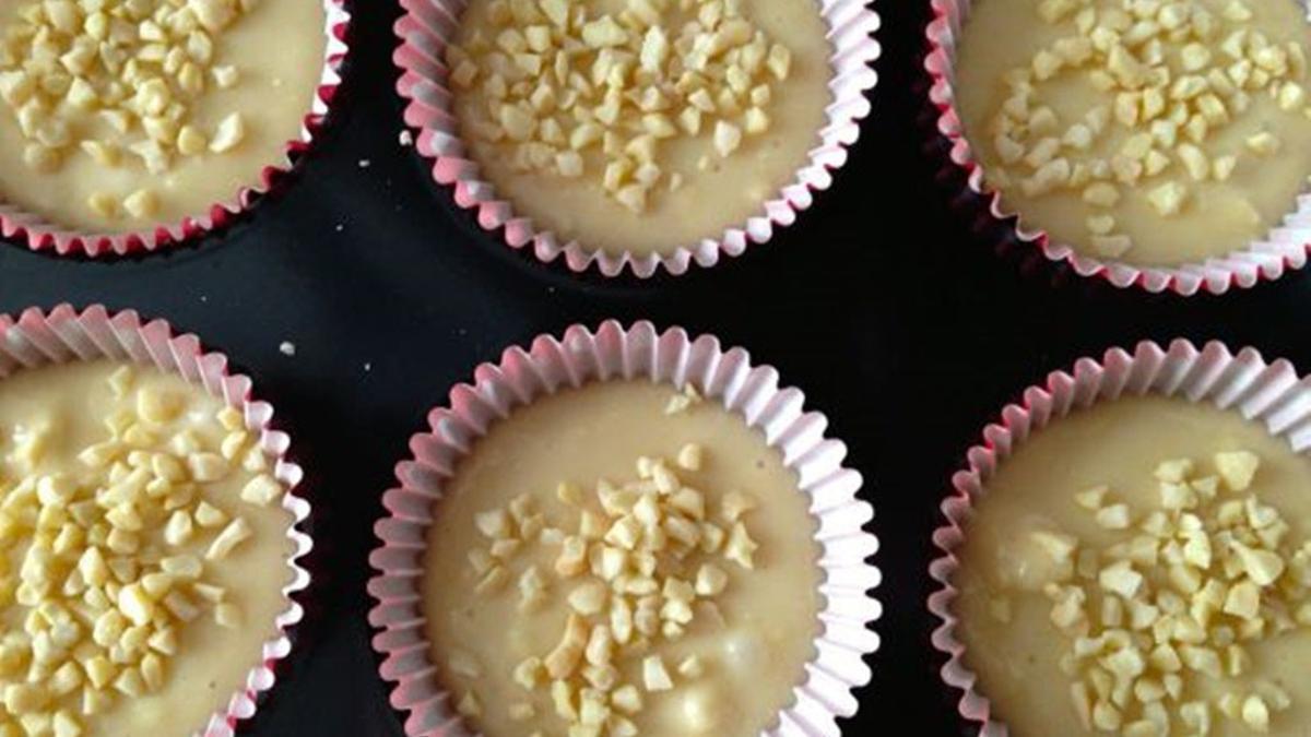 Receta: muffins de chocolate blanco