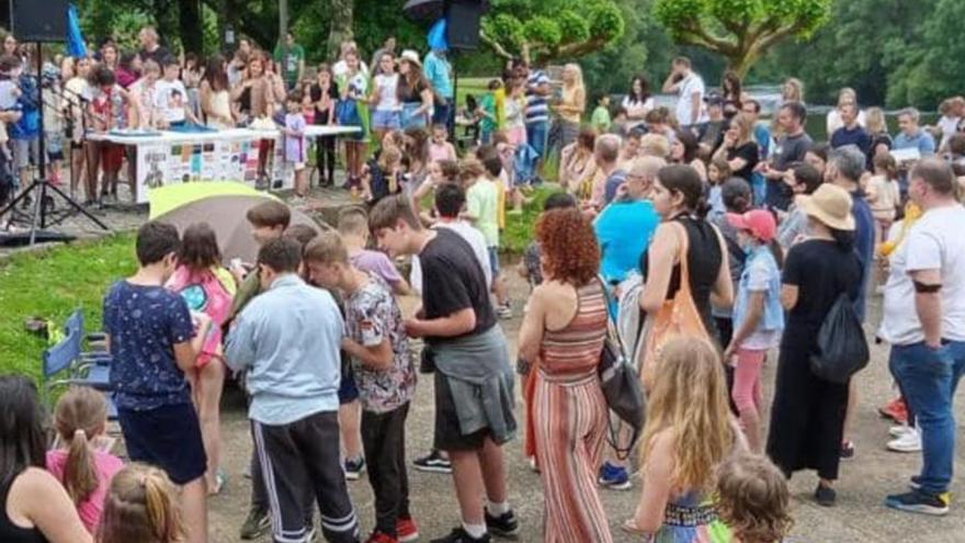 Una anterior celebración en Tapia del Colexio de Barouta