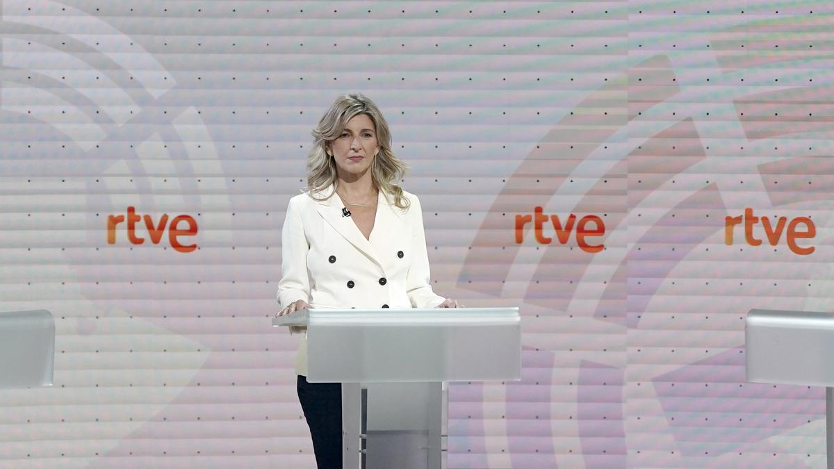 El debate a tres en RTVE, en imágenes.