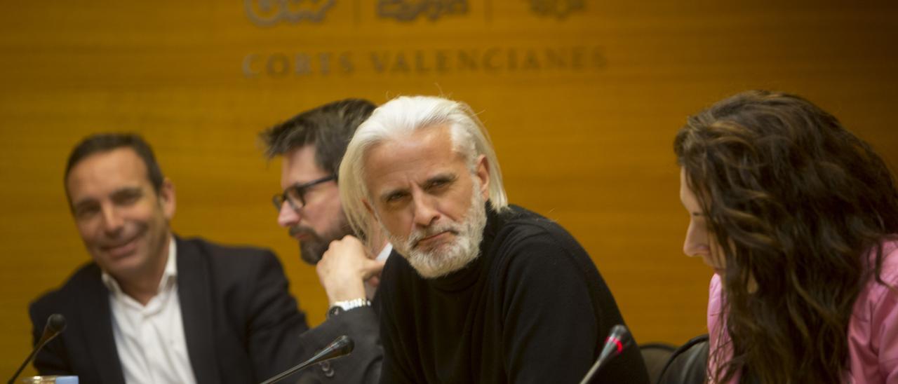 Marcos Benavent., yonqui del dinero confeso, en una comparecencia en las Corts.