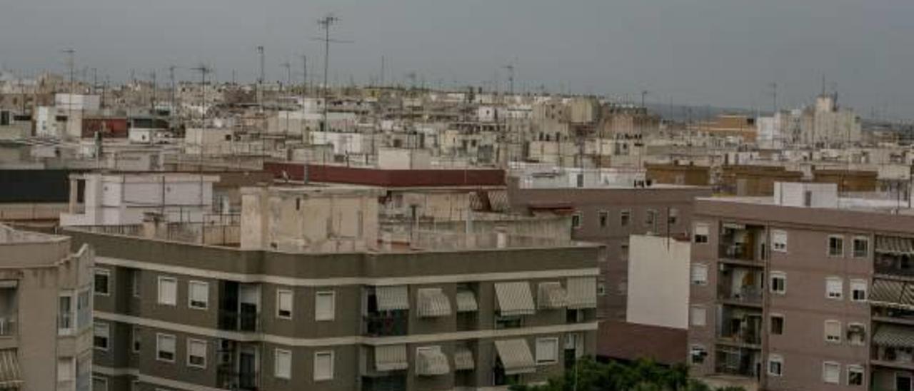 Una vista panorámica de uno de los sectores que conforman el parque de viviendas de Elche.