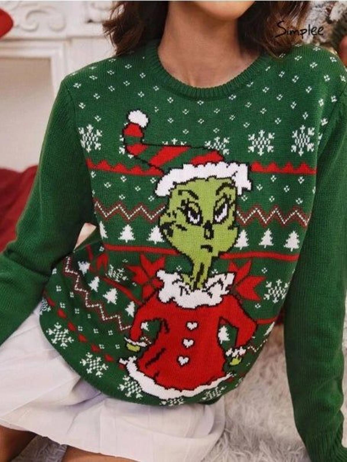 Jersey de El Grinch de Shein (Precio: 24 euros)