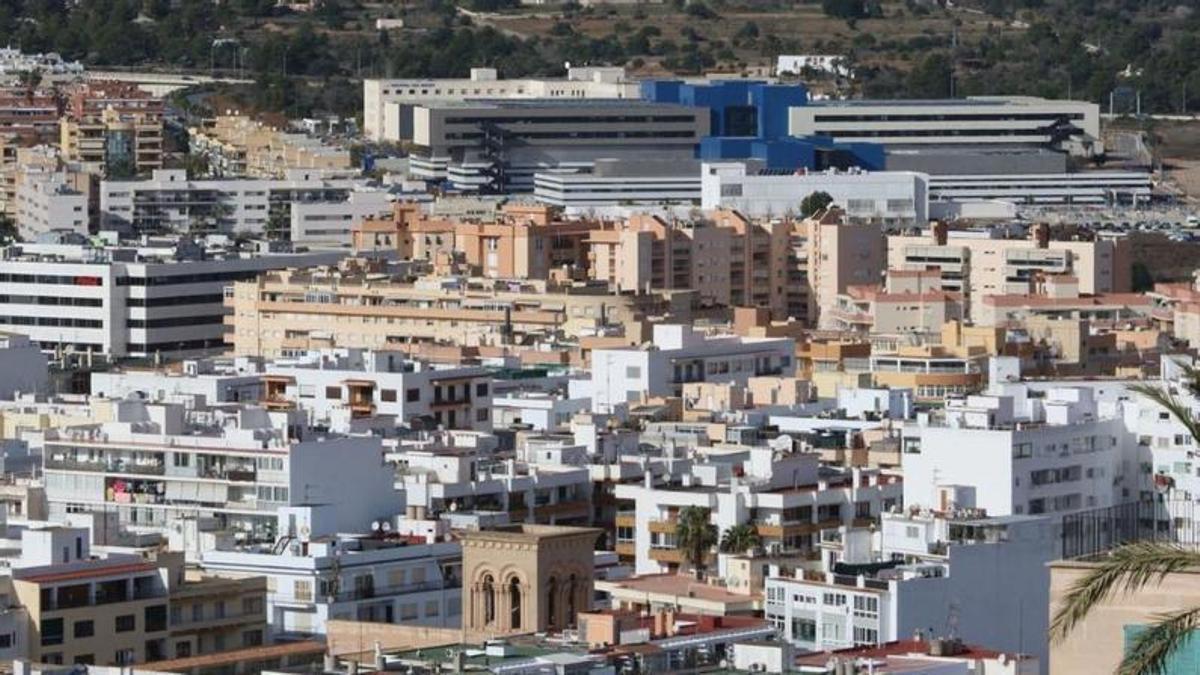 Vista general de una parte de la ciudad de Eivissa