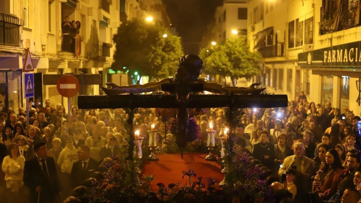 Imagen de archivo de un vía crucis del Santísimo Cristo de la Confianza.
