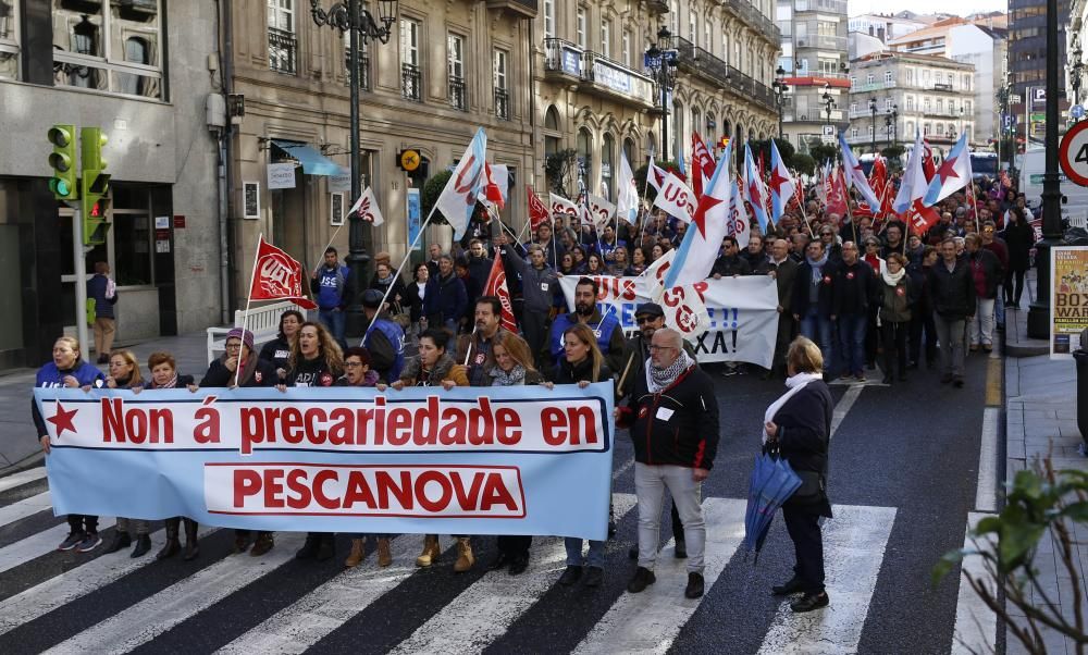 Huelga Pescanova en Vigo