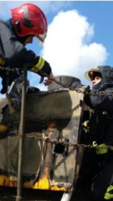 Incendio en el Puerto de la Luz