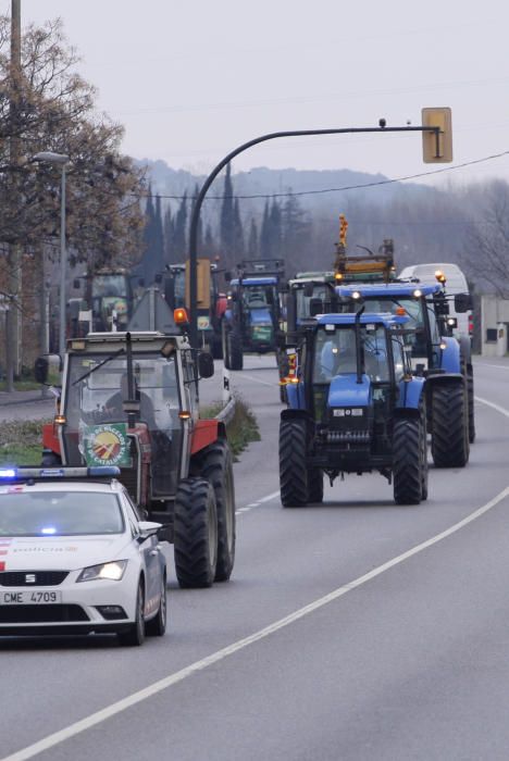 La marxa de tractors a Girona