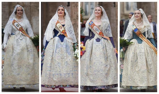 Falleras Mayores en la Ofrenda 2025. Día 17 (2/4)
