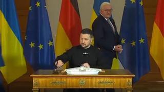 Zelenski, en Alemania: "Creo que estamos casi listos para la victoria"