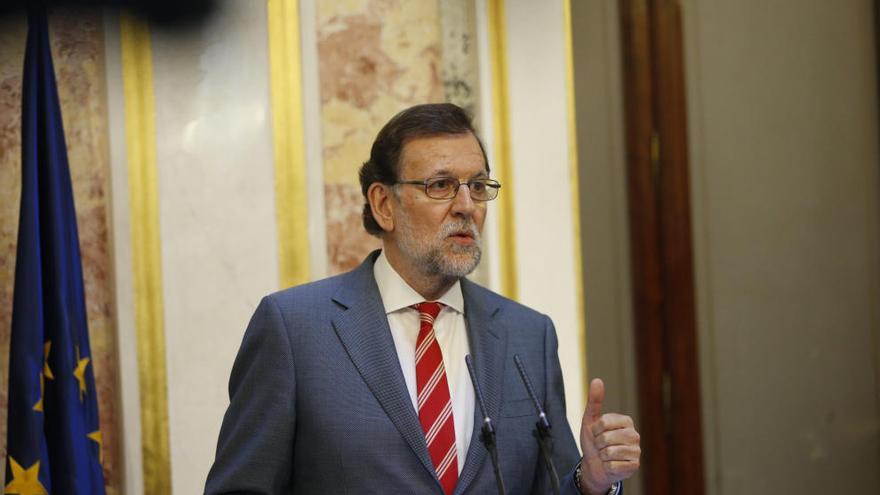 Mariano Rajoy, hoy en el Congreso de los Diputados.