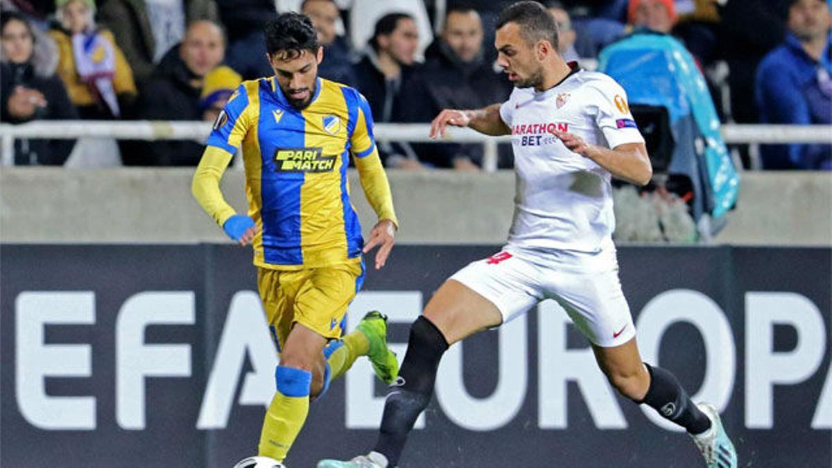 Resumen y goles del APOEL - Sevilla (x-x) partido de la jornada 6.