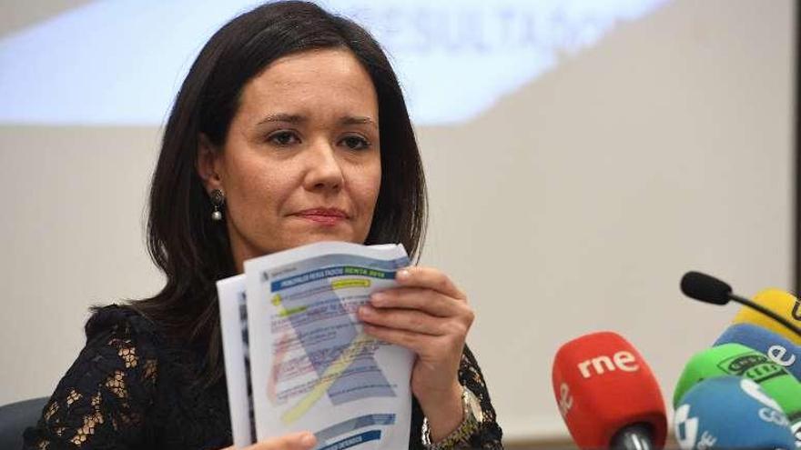 María Imelda Capote, ayer, durante su intervención.