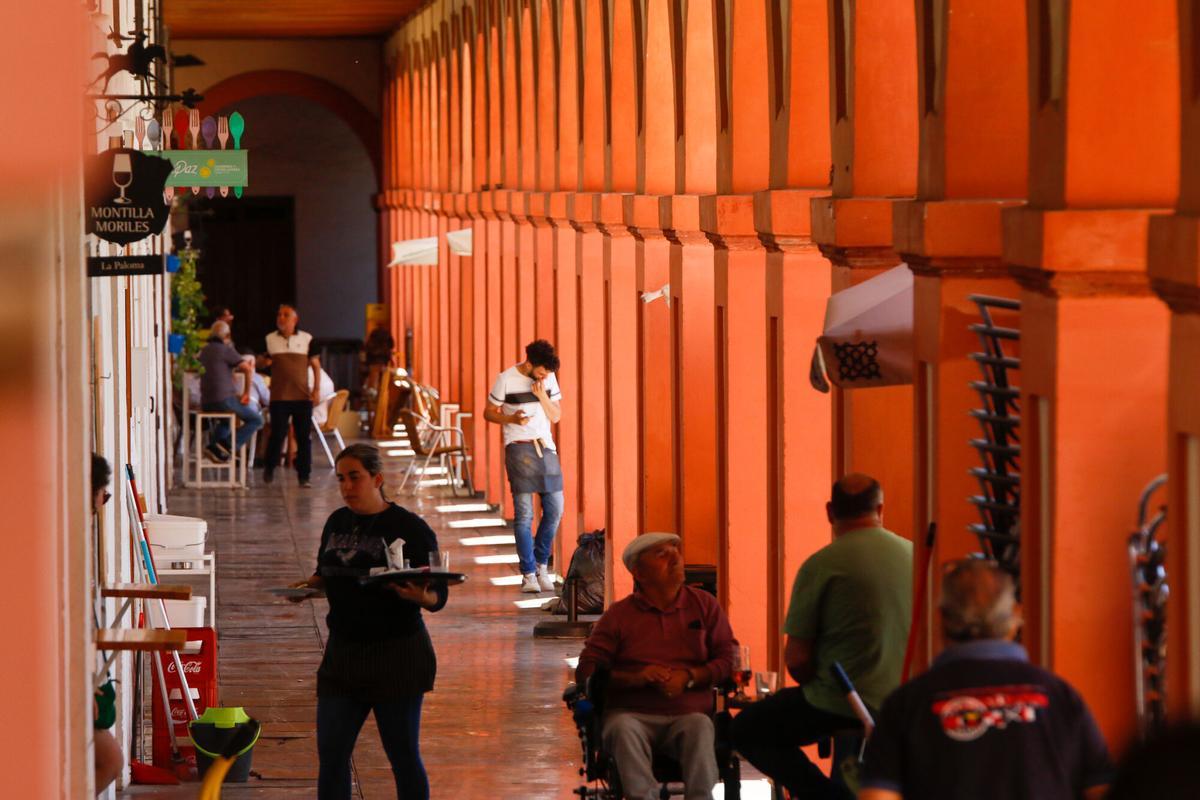 Imagen de archivo de los soportales de la plaza de la Corredera.