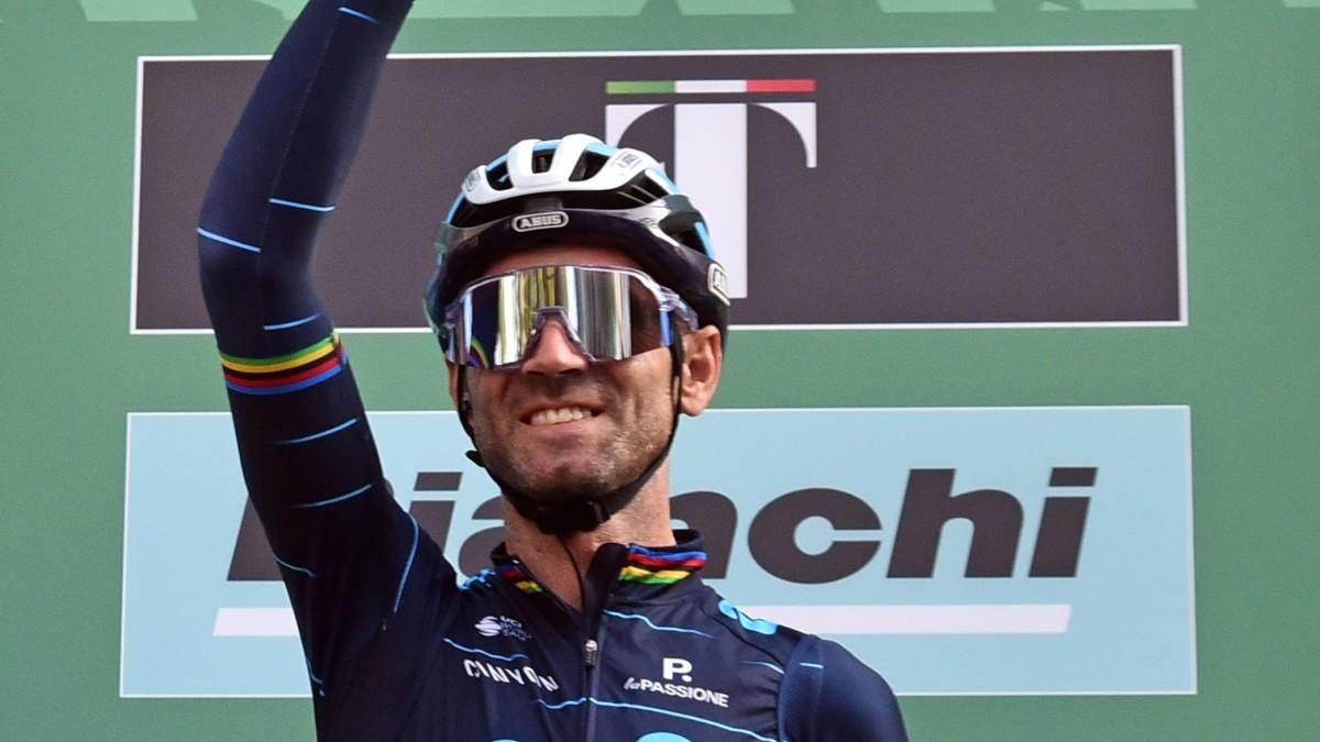 Alejandro Valverde, en 'Il Lombardía'