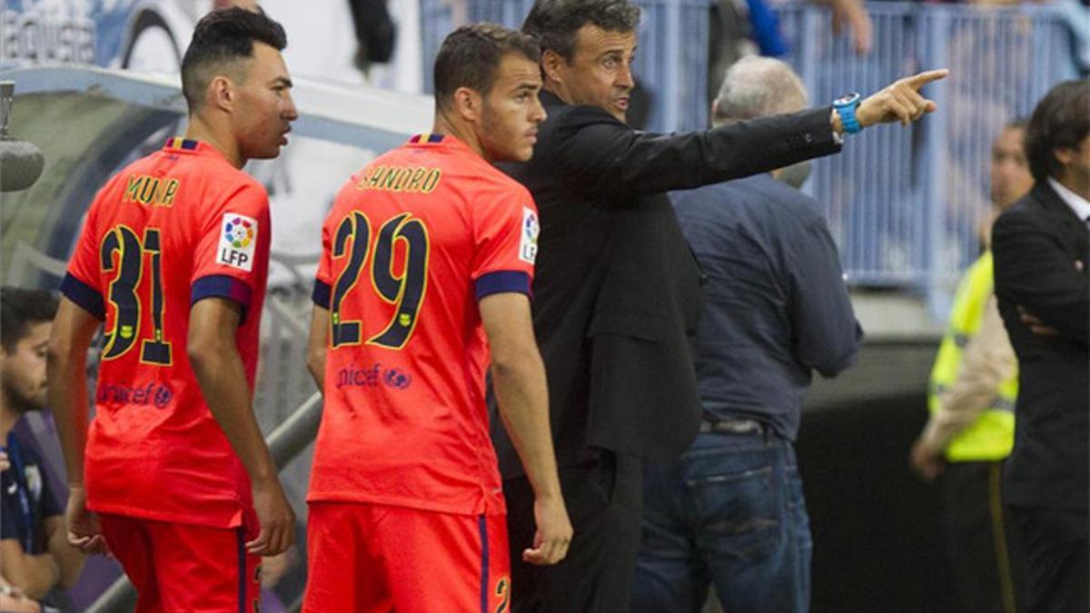 Lucho les explicó que se jugarán el puesto de quinto delantero del Barça