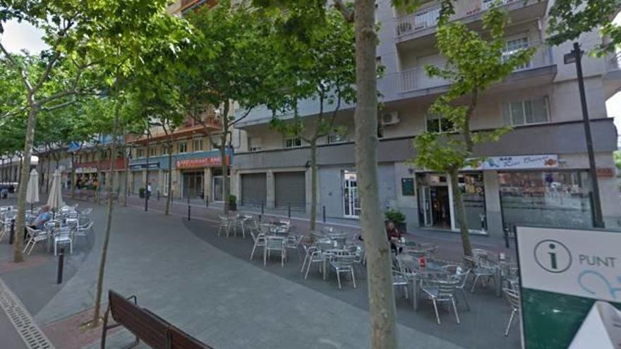 Terrasses de bar a la zona de la rambla d&#039;Olesa