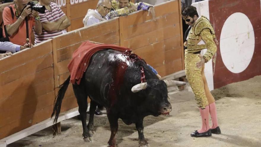 El torero Juan José Padilla en una corrida en la plaza de toros de Palma.