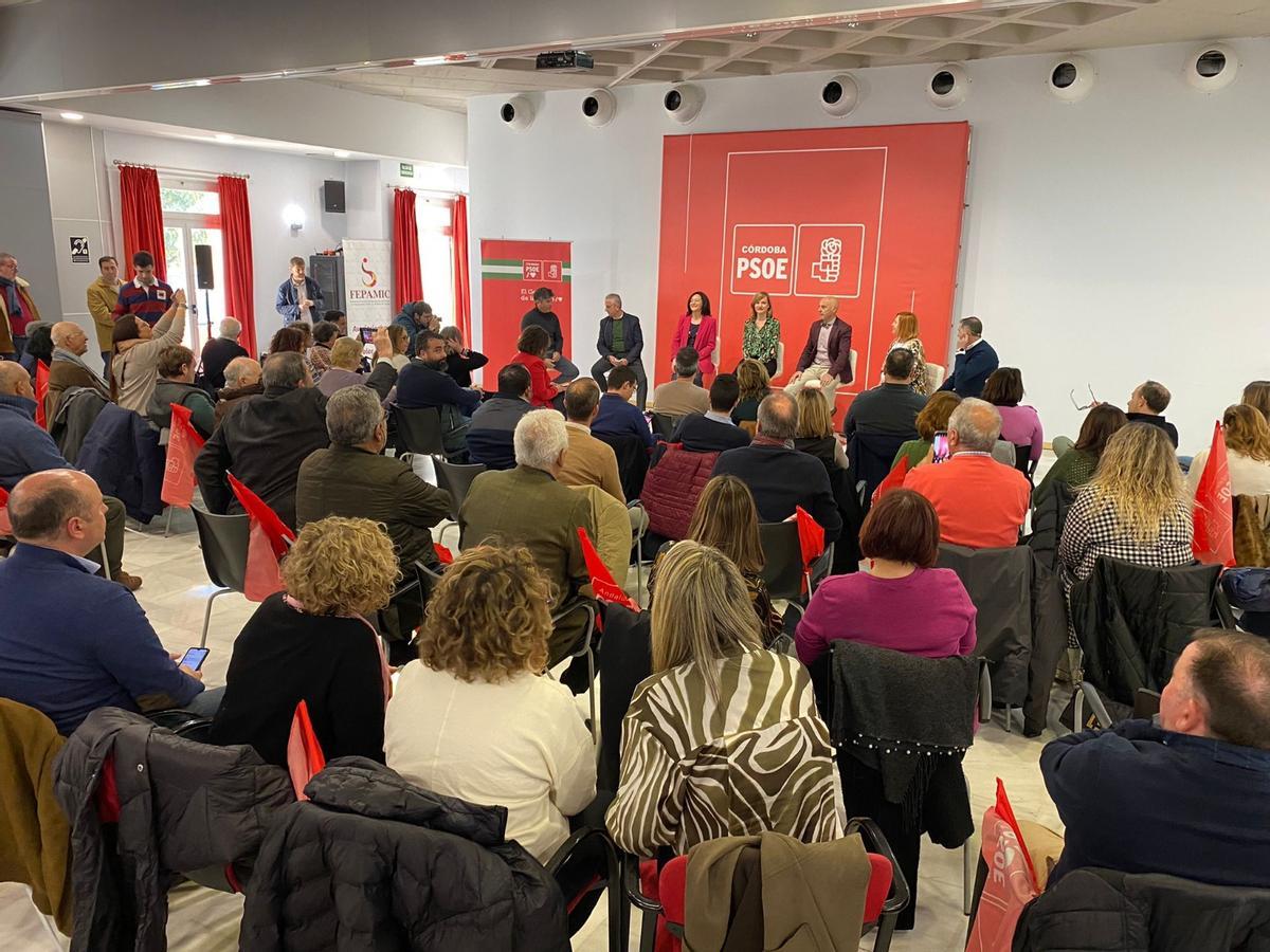 Acto de precampaña socialista celebrado este sábado en Córdoba.