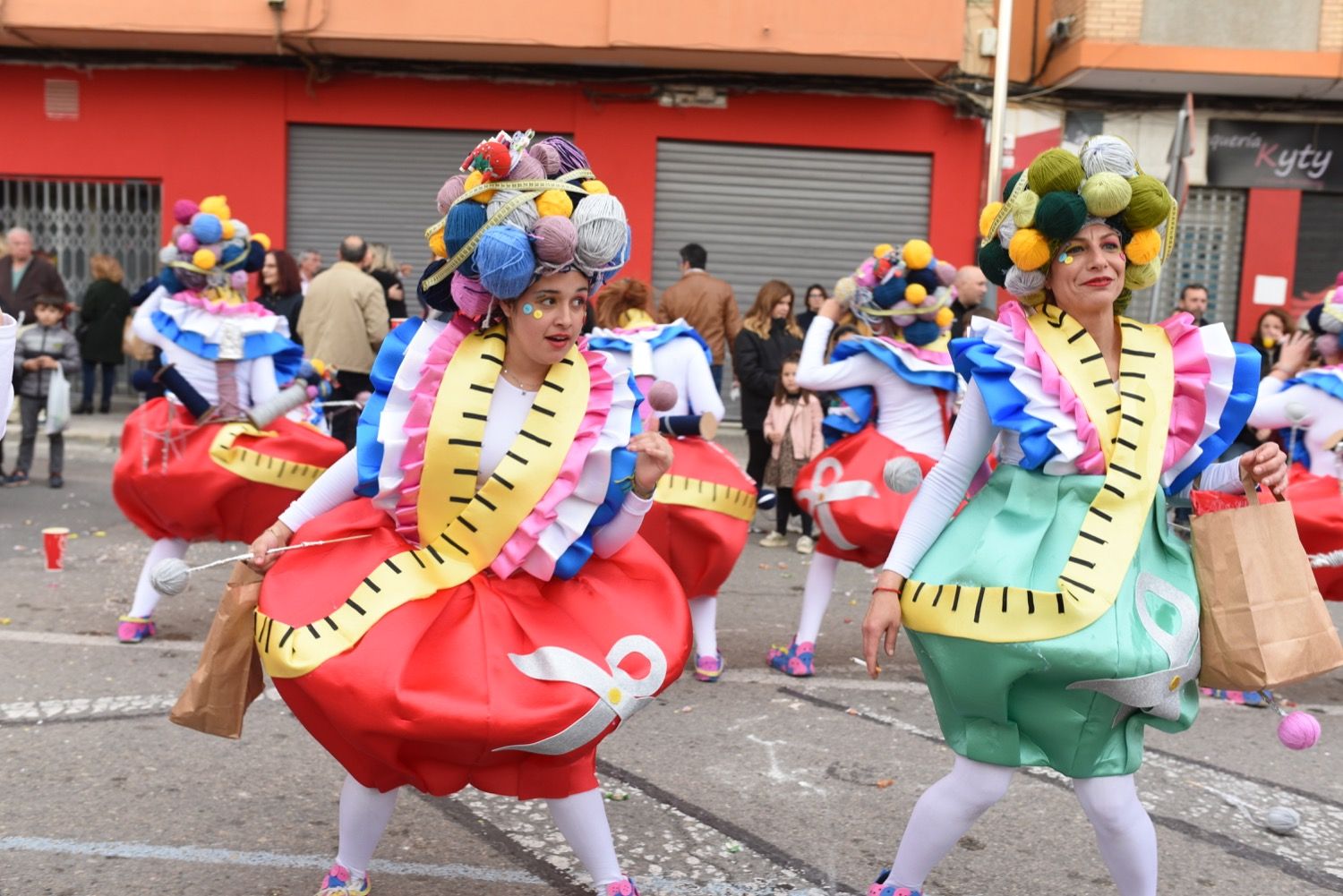 Cabalgata fallera de 2020 en el Port de Sagunt.