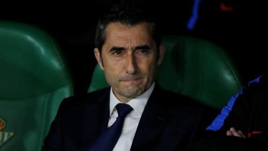 Ernesto Valverde es va mostrar inquiet a la primera meitat