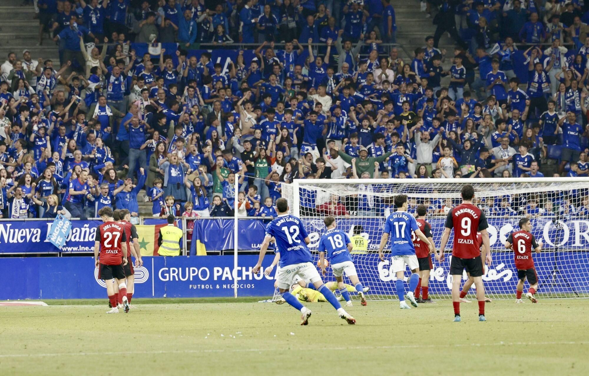 Así se vivió en el Carlos Tartiere la final del play-off entre el Real Oviedo y el Mirandés