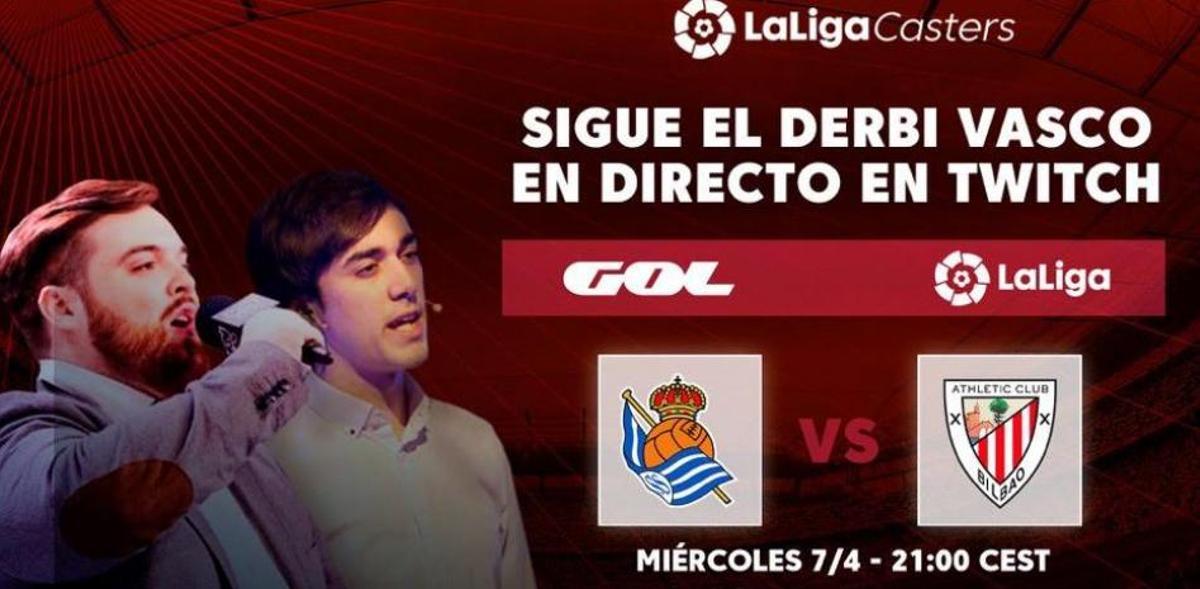 Ibai Llanos retransmetrà el derbi basc de LaLiga a Twitch Ibai Llanos retransmetrà el derbi basc de LaLiga a Twitch