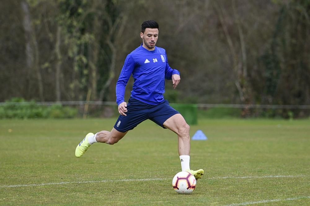 Entrenamiento del Oviedo en El Requexón