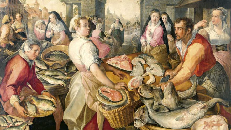 &quot;Mercado de pescado&quot; de Beuckelaer. // Fundación Carlos de Amberes