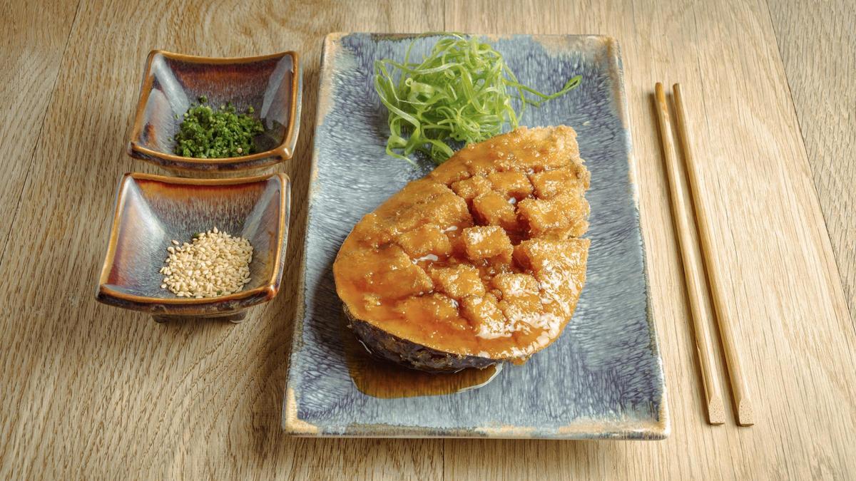 La berenjena rebozada de Katsu (Madrid).