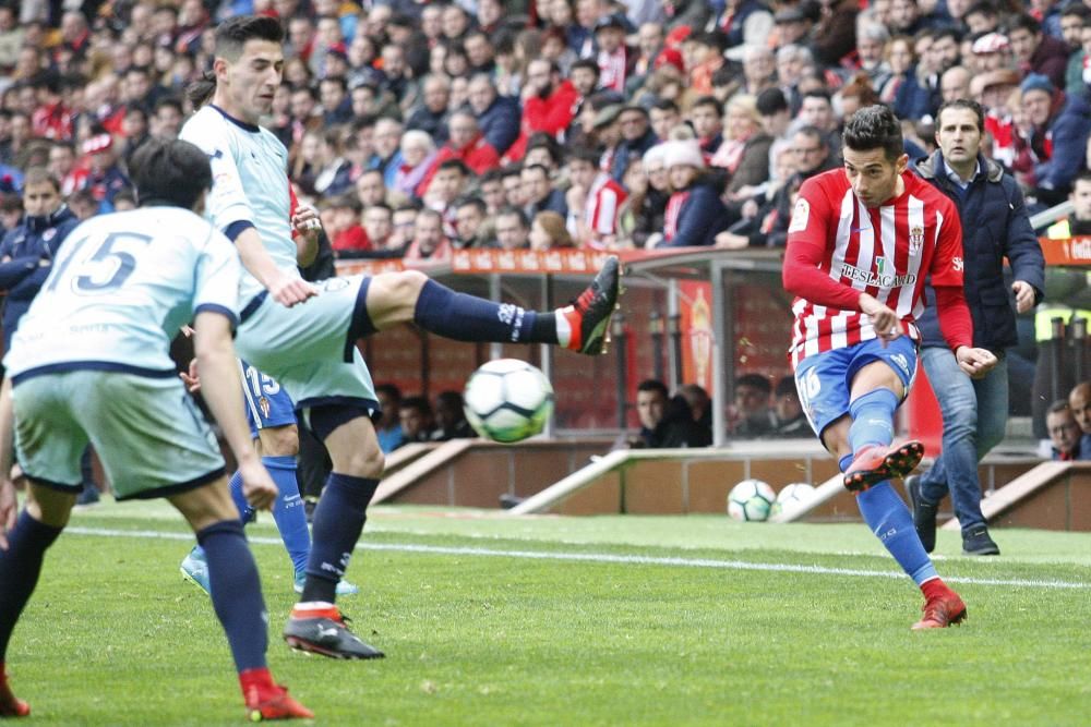 El partido entre el Real Sporting y el Numancia, en imágenes