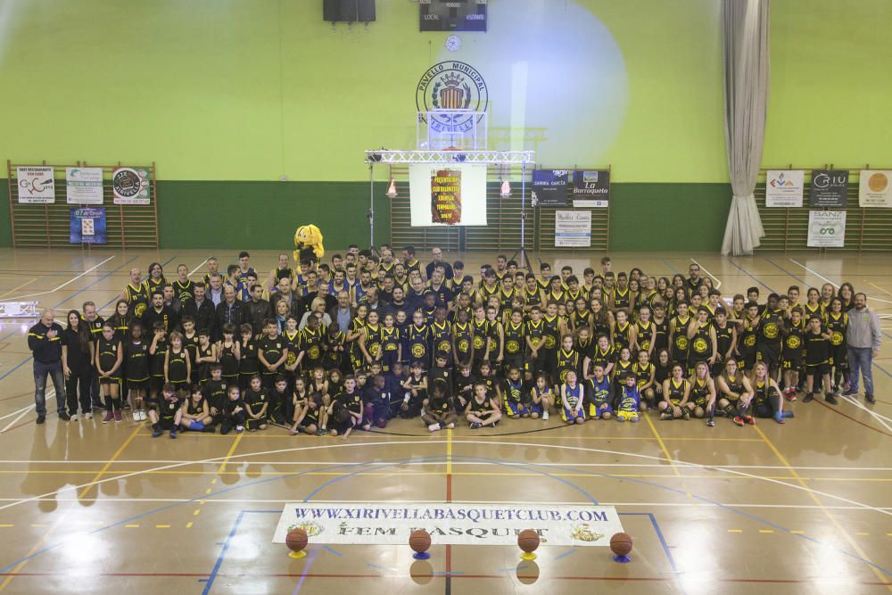 Equipos del club de baloncesto de Xirivella.