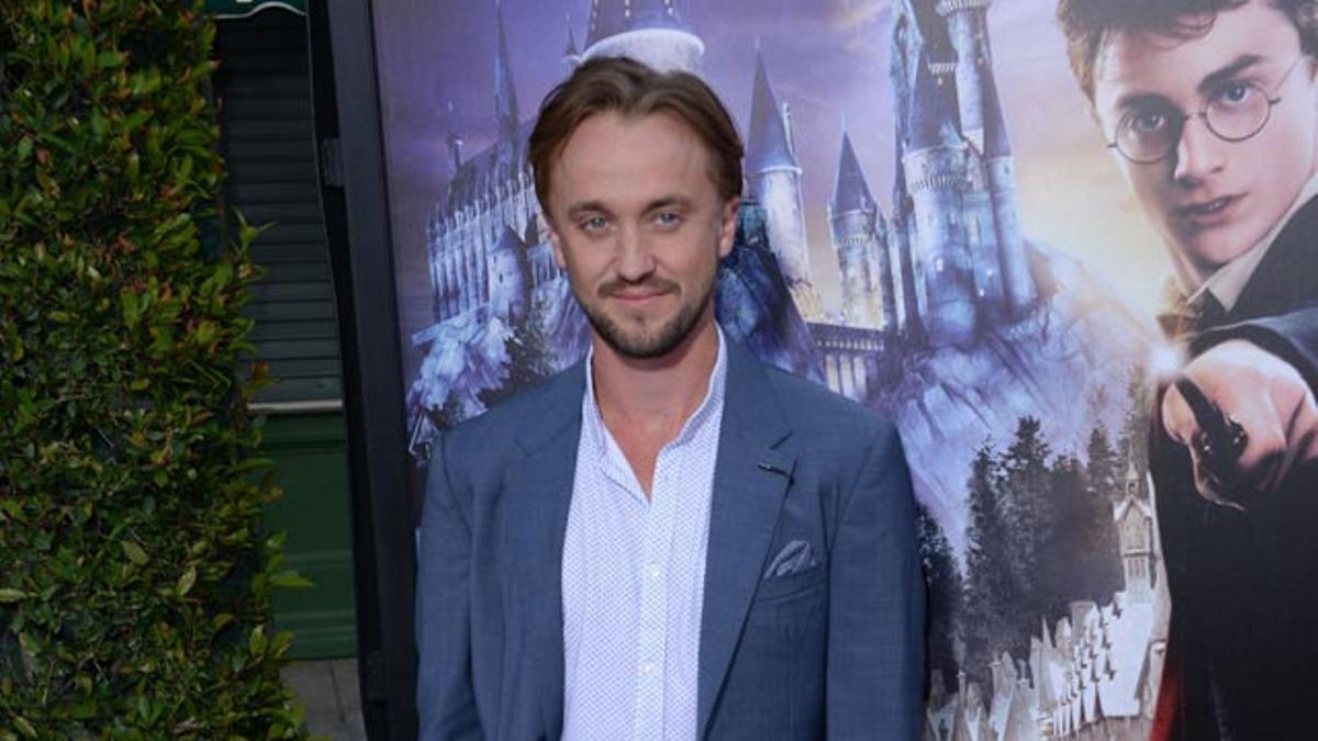 Tom Felton, en la presentación de The Wizarding World of Harry Potter.