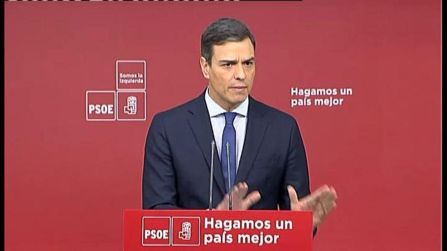 Sánchez anuncia una moción de censura para &quot;recuperar la dignidad de nuestra democracia&quot;