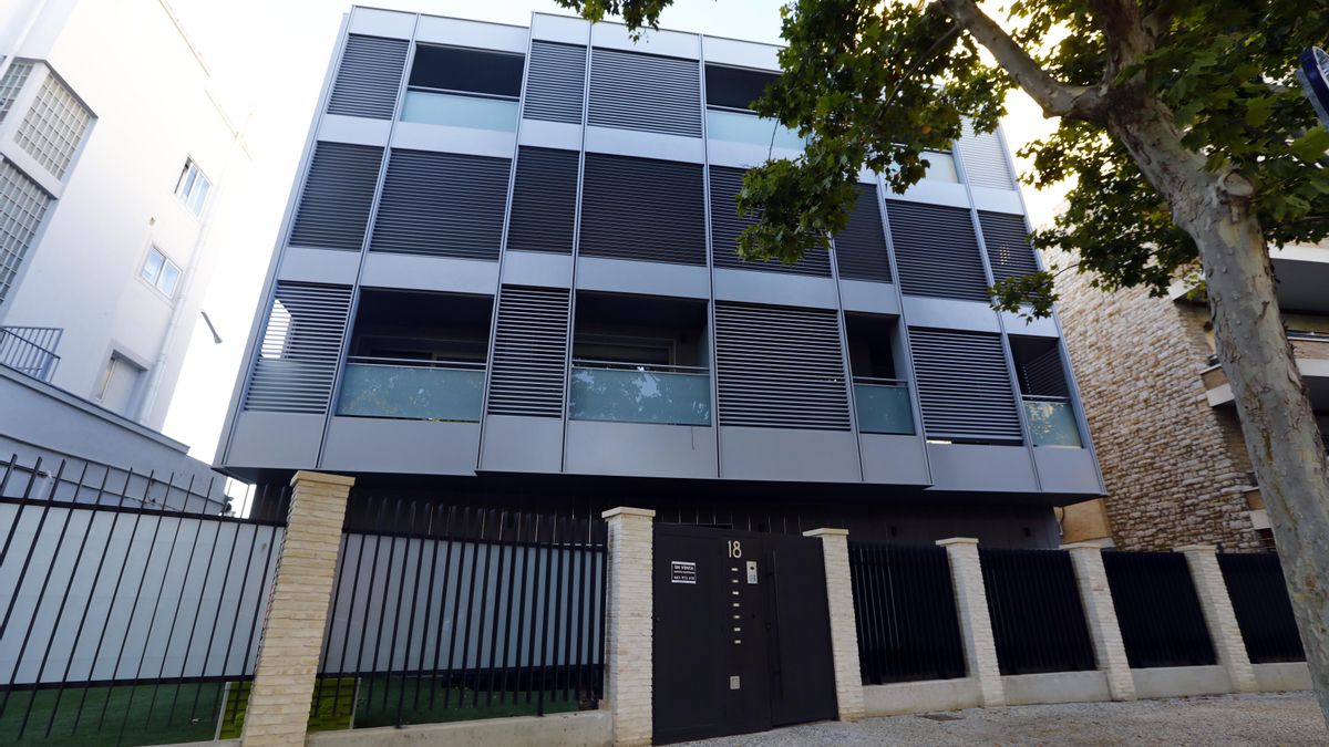 El edificio rehabilitado del paseo Ruiseñores de Zaragoza, merecedor del premio de este año.