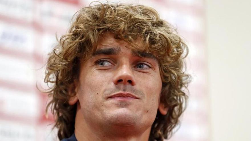 Antoine Griezmann durant la roda de premsa.