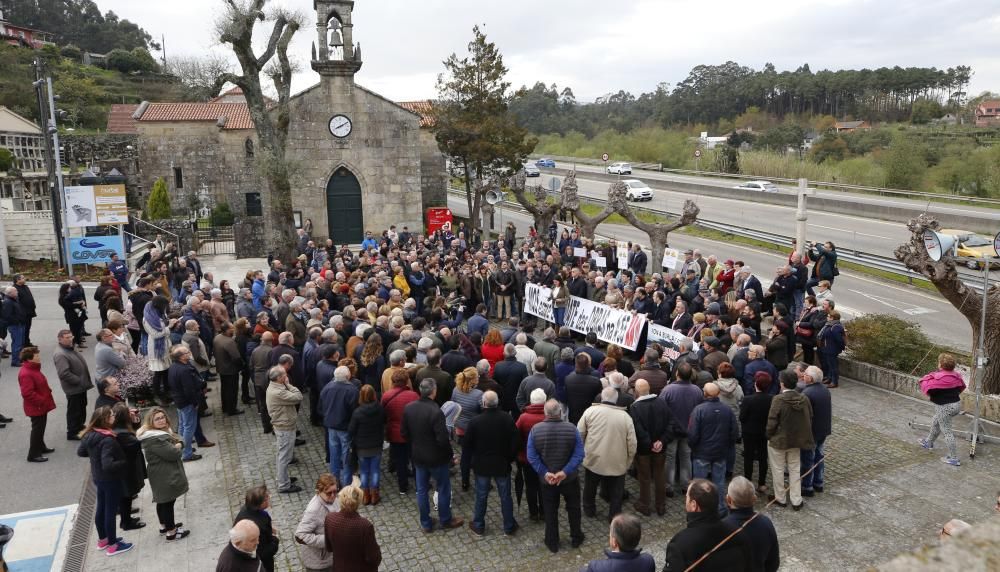 Mos se planta contra la paralización de las obras de la A-55 // R. Grobas