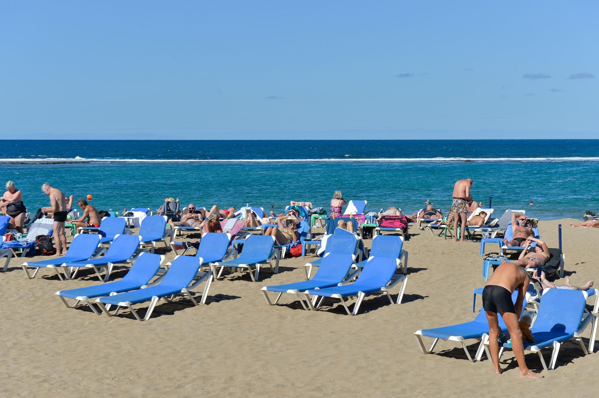 Tiempo en la playa de Las Canteras (1/12/2022)