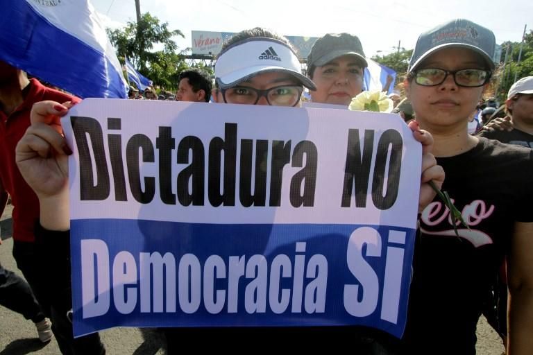 Multitudinaria marcha en Nicaragua