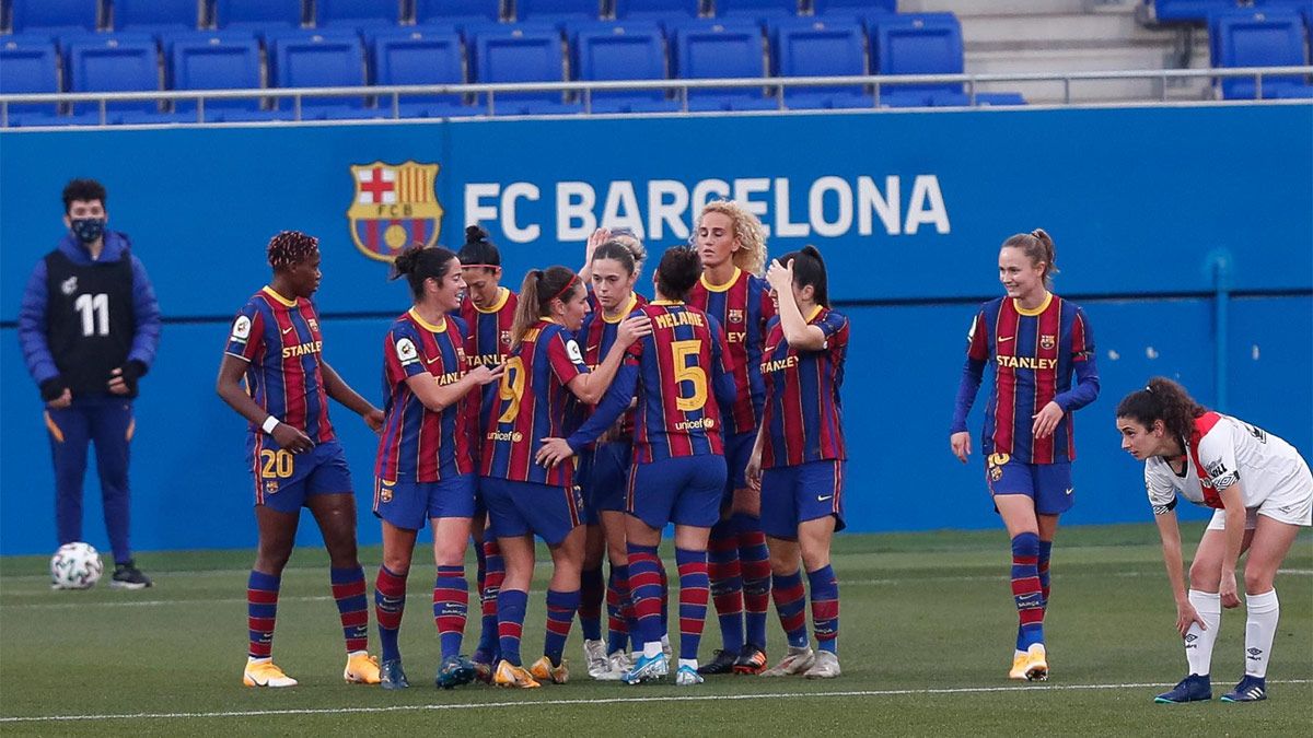 Exhibición del Barça ante el Rayo