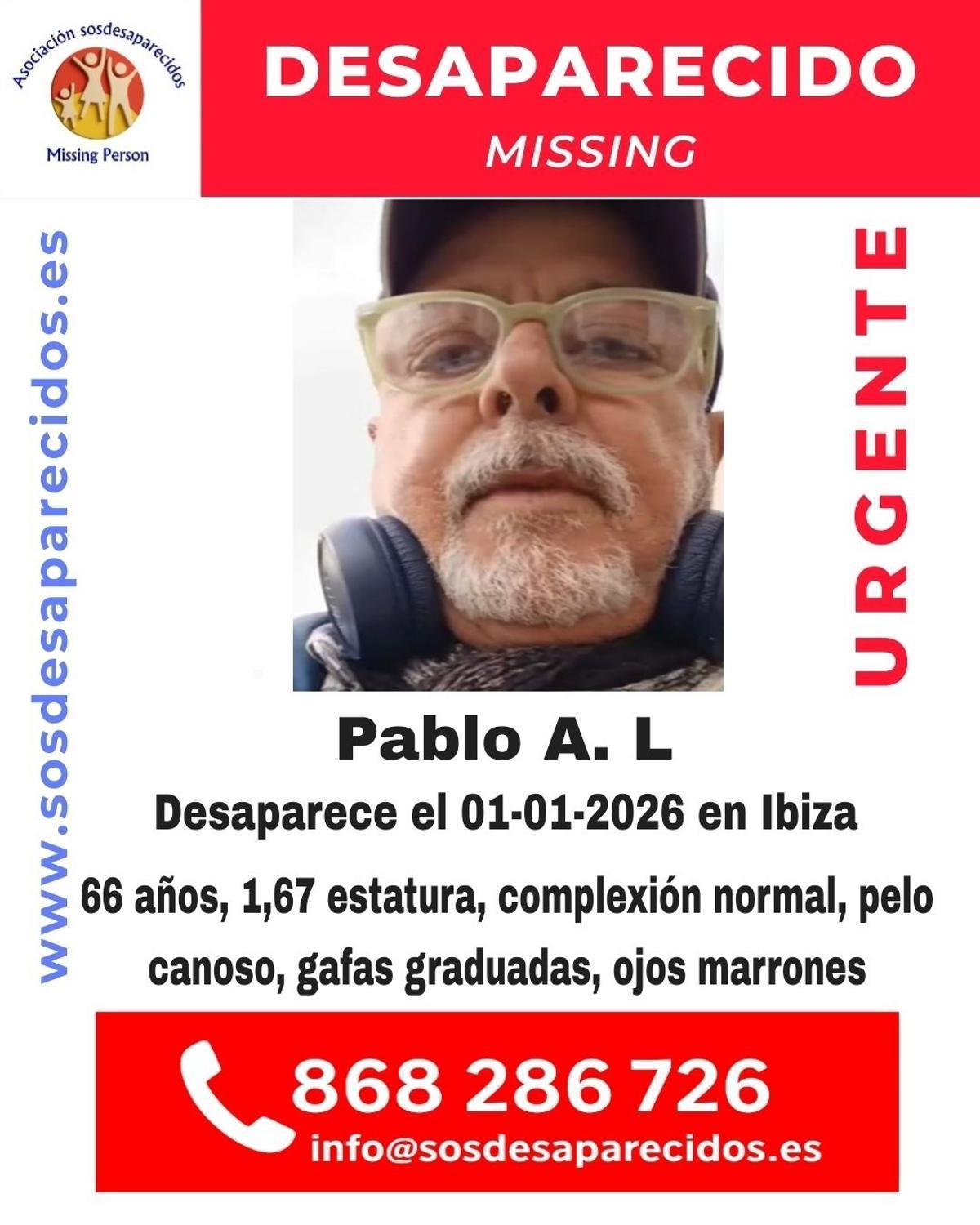 Pablo desapareció el día de Año Nuevo