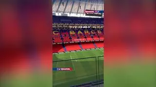 Ya tenemos las imágenes de nuevo Camp Nou desde dentro