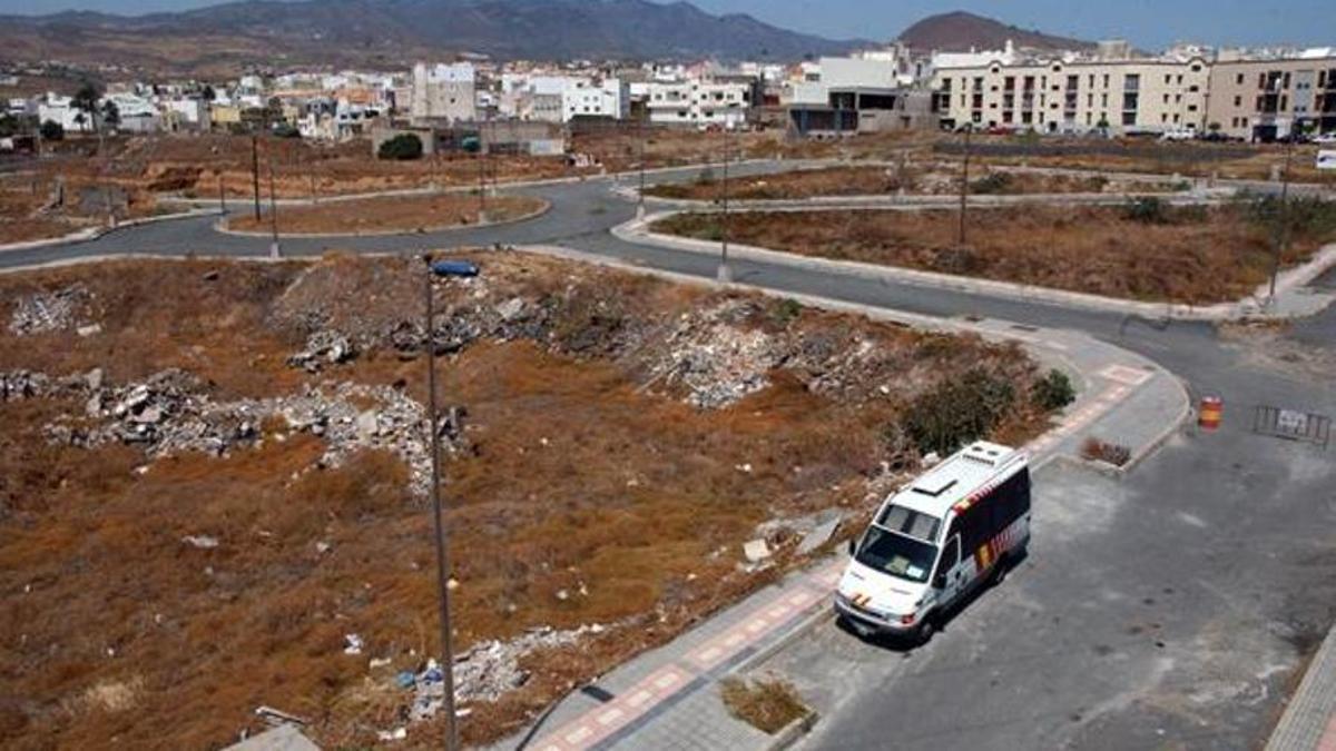 Imagen de archivo de la inconclusa urbanización de Arauz, en Telde