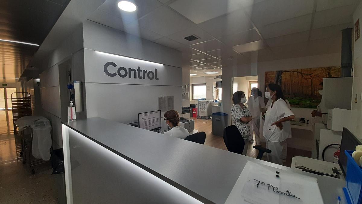 Una imagen de archivo de la séptima planta del Hospital General de Elche