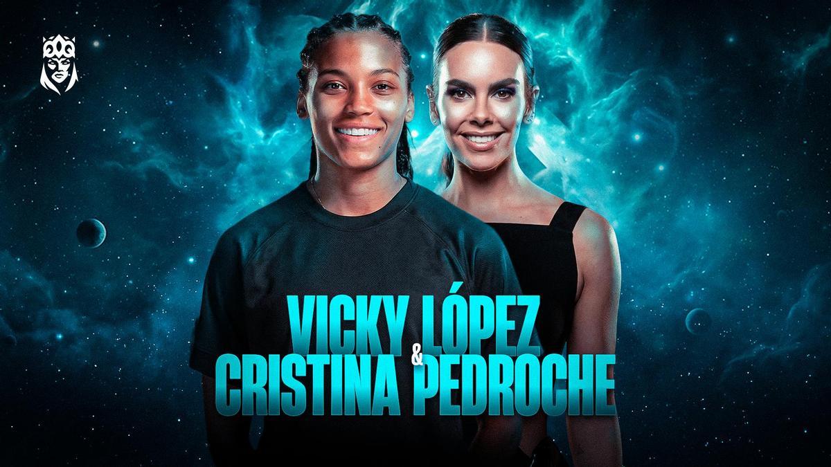 Vicky López con Cristina Pedroche en la Queens League